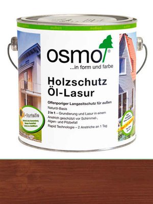 Лазурь-мастика для дерева Holzschutz OI-Lasur для сада OSMO БО01425 фото
